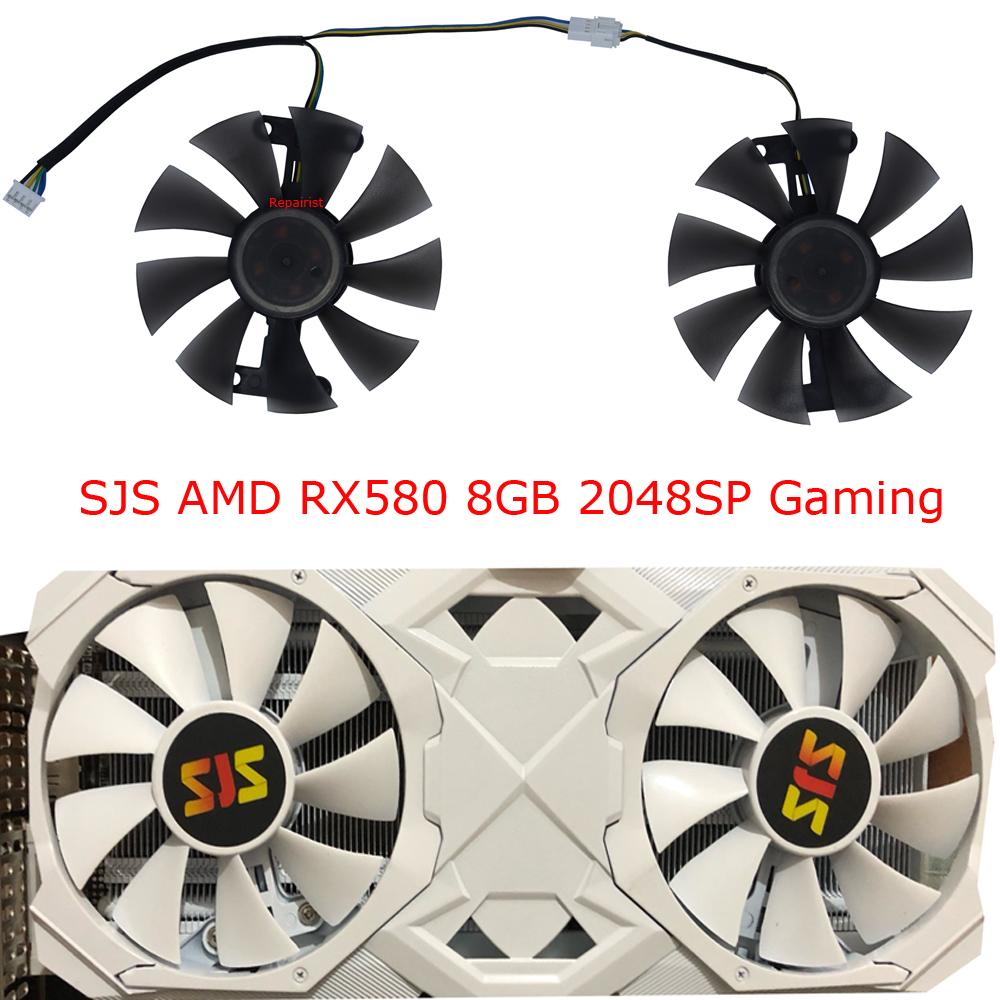 2Pcs/Set,Video Card Fan,85MM D - Rx 580 8Gb 2048Sp Gpu recension och pris