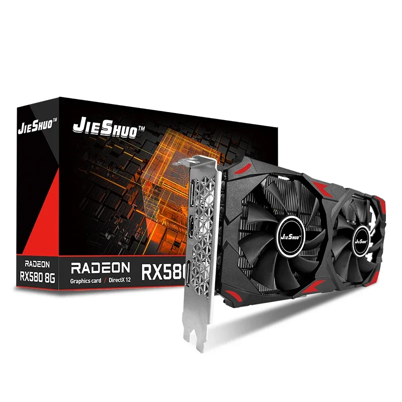 JIESHUO Graphics Cards AMD RX  - Rx 580 8Gb 2048Sp Gpu recension och pris