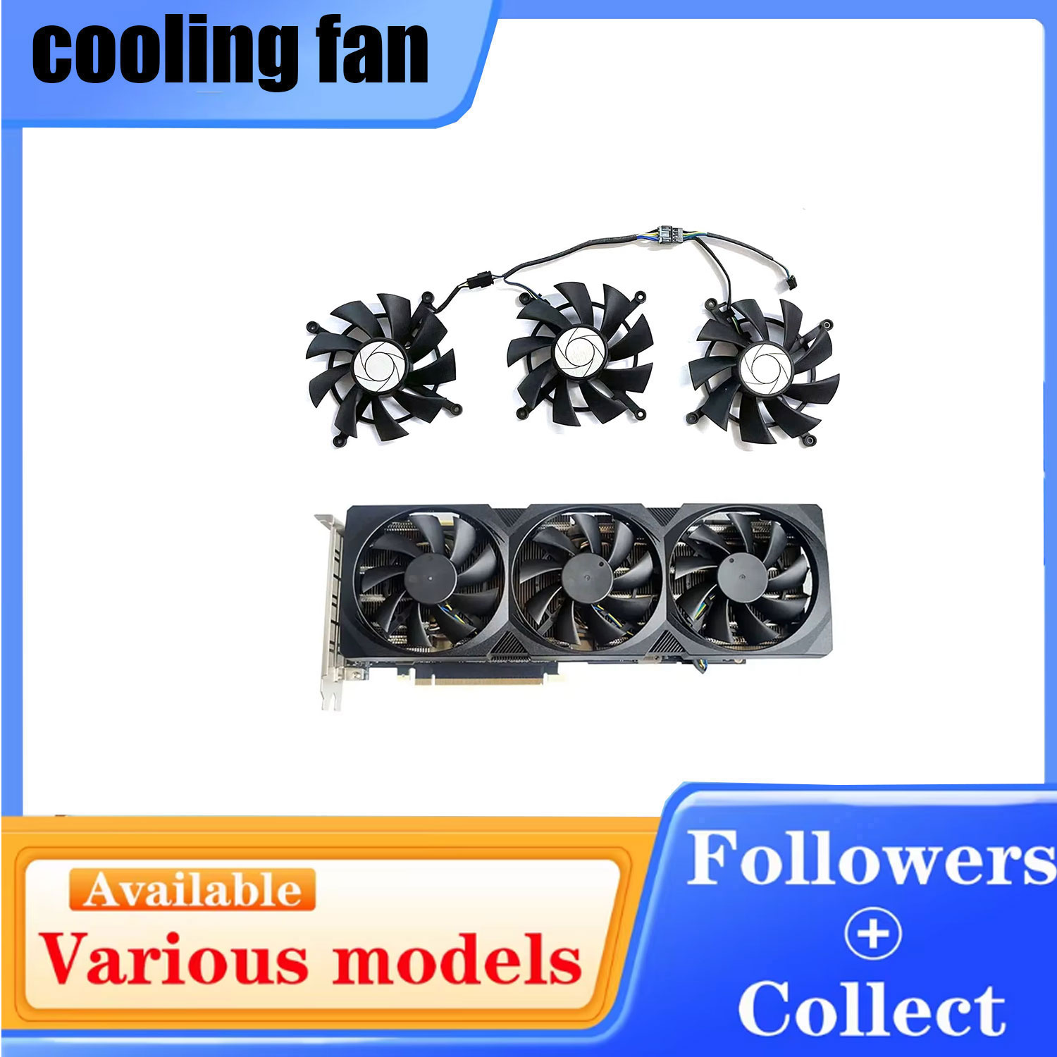New Cooler Replacement Fan 4PI - Cmp 50Hx Mining Card recension och pris