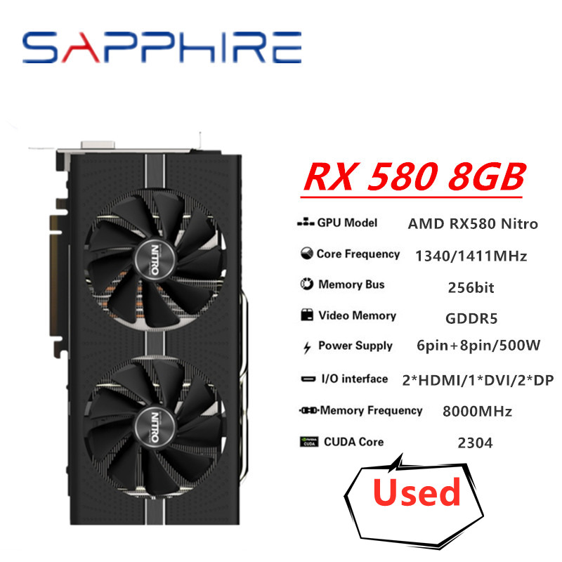 SAPPHIRE Original RX 580 8G NI - Rtx 3070 8Gb Graphics Card recension och pris